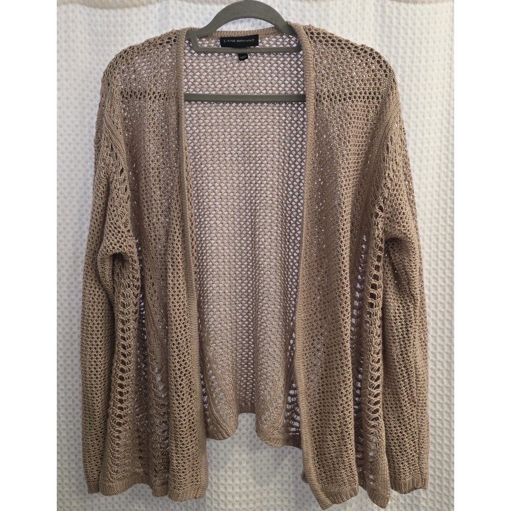 Lane‎ Bryant Soft Lightweight Knit Cardigan Holiday Women 18/20 Purple Lavender